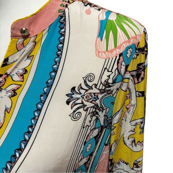 Hale Bob Multicolor Silk Blouse | Sz. S | EUC - Picture 3 of 13
